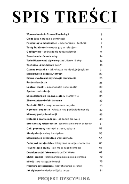 ZESTAW KSIĄŻEK PAPIEROWYCH: ZIMNY UMYSŁ + CZARNA PSYCHOLOGIA - Projekt Dyscyplina