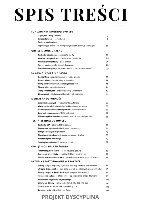 ZESTAW KSIĄŻEK PAPIEROWYCH: ZIMNY UMYSŁ + CZARNA PSYCHOLOGIA - Projekt Dyscyplina