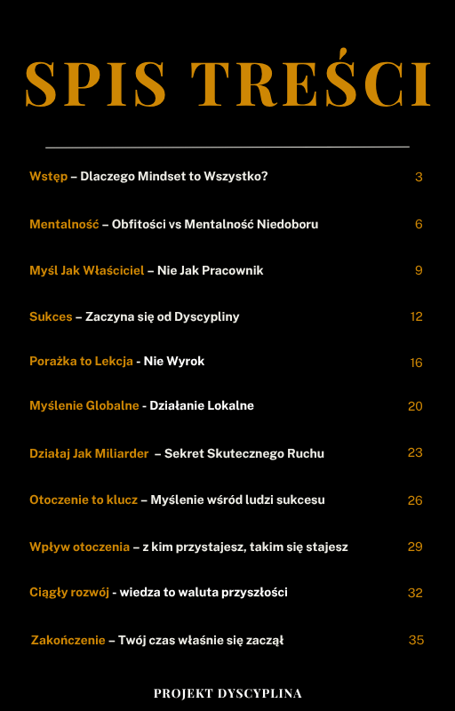 ZESTAW SZEŚCIU EBOOKÓW – CZARNA PSYCHOLOGIA + ZIMNY UMYSŁ + BRUDNA SPRZEDAŻ + TOKSYNA W ZWIĄZKU + MINDSET MILIARDERA + PRODUKTYWNOŚĆ NA MAXA - Projekt Dyscyplina