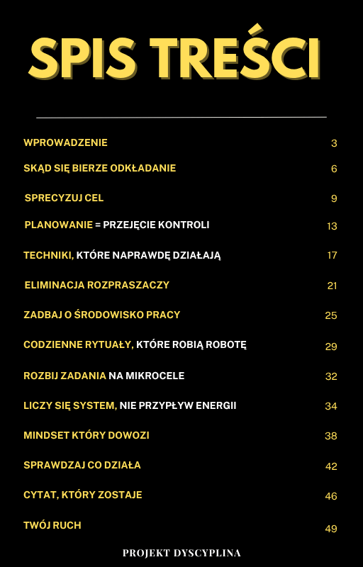 ZESTAW SZEŚCIU EBOOKÓW – CZARNA PSYCHOLOGIA + ZIMNY UMYSŁ + BRUDNA SPRZEDAŻ + TOKSYNA W ZWIĄZKU + MINDSET MILIARDERA + PRODUKTYWNOŚĆ NA MAXA - Projekt Dyscyplina