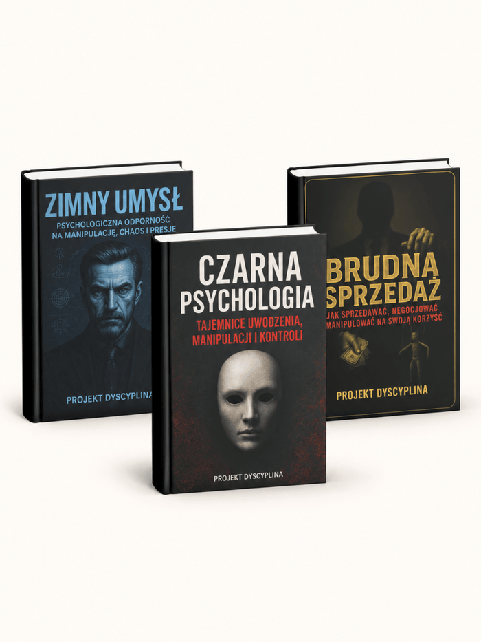 ZESTAW TRZECH EBOOKÓW – CZARNA PSYCHOLOGIA + ZIMNY UMYSŁ + BRUDNA SPRZEDAŻ